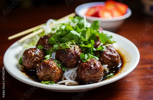 Vietnamese Bò Viên : Vietnamese meatballs