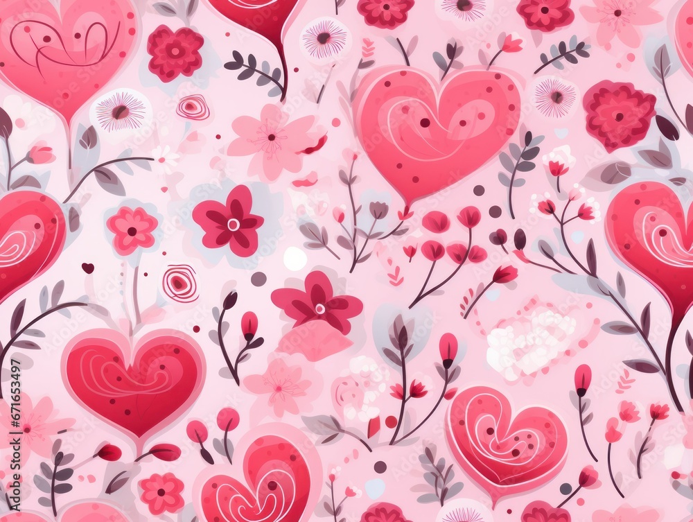 valentine romantic seamless pattern template valentine romantic seamless pattern template