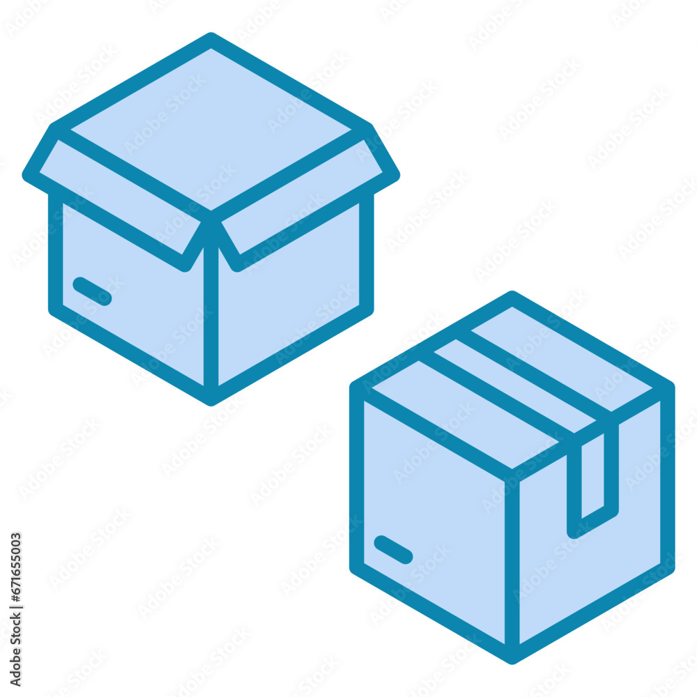 Moving Boxes Icon Moving Boxes Icon