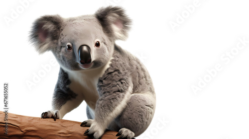 Koala on transparent background