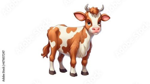 cow isolated on Transparent background, Generative ai © The Deep Designer