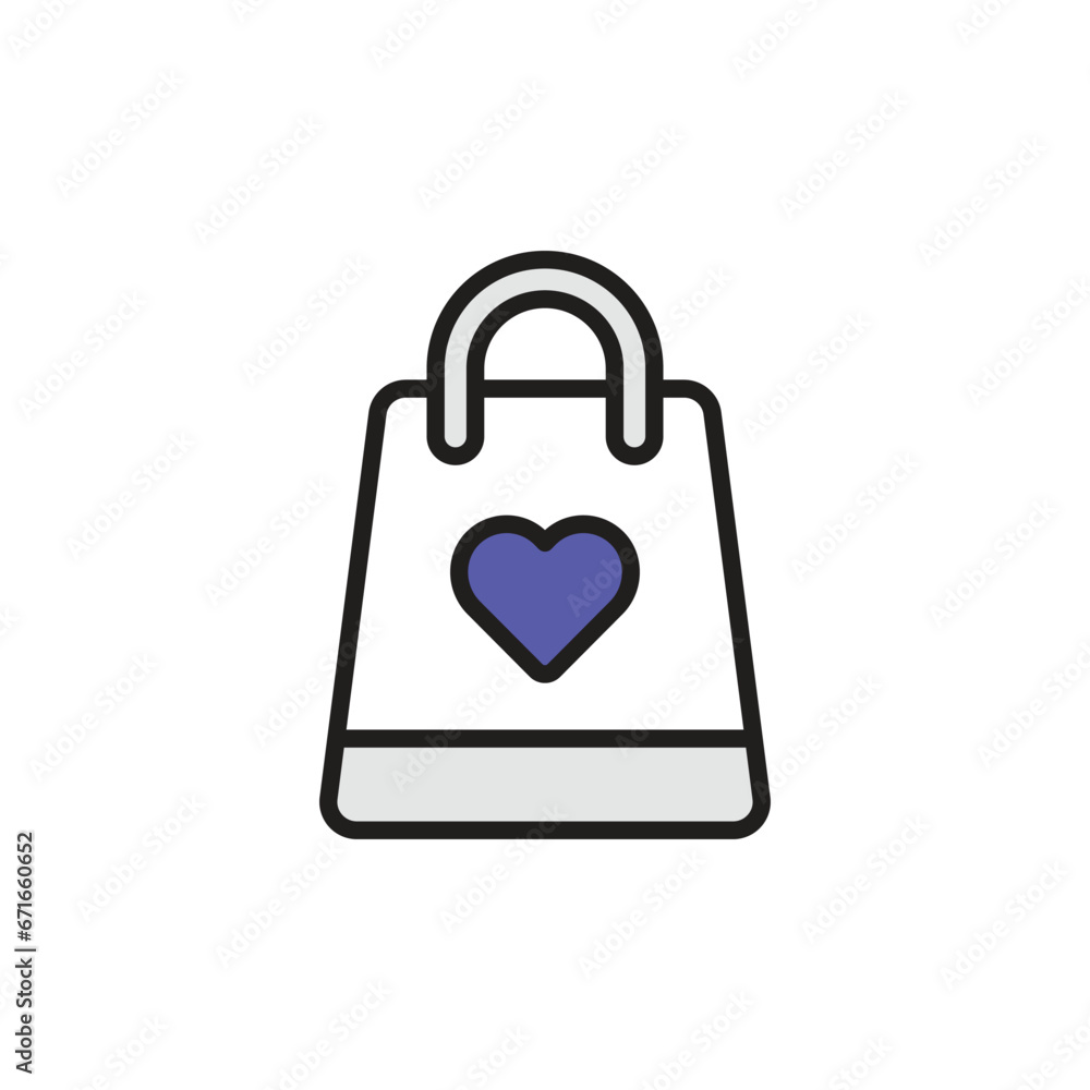 Shopping Bag icon design with white background stock illustration Shopping Bag icon design with white background stock illustration