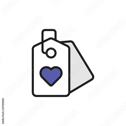 Tag icon design with white background stock illustration