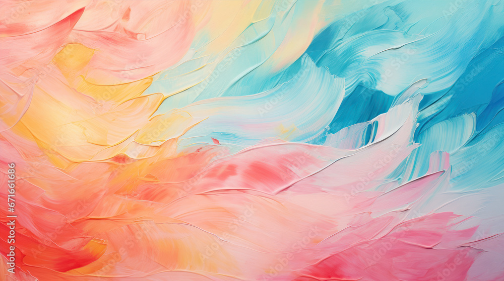 Oil paint with mixed colors abstract painting banner background Oil paint with mixed colors abstract painting banner background