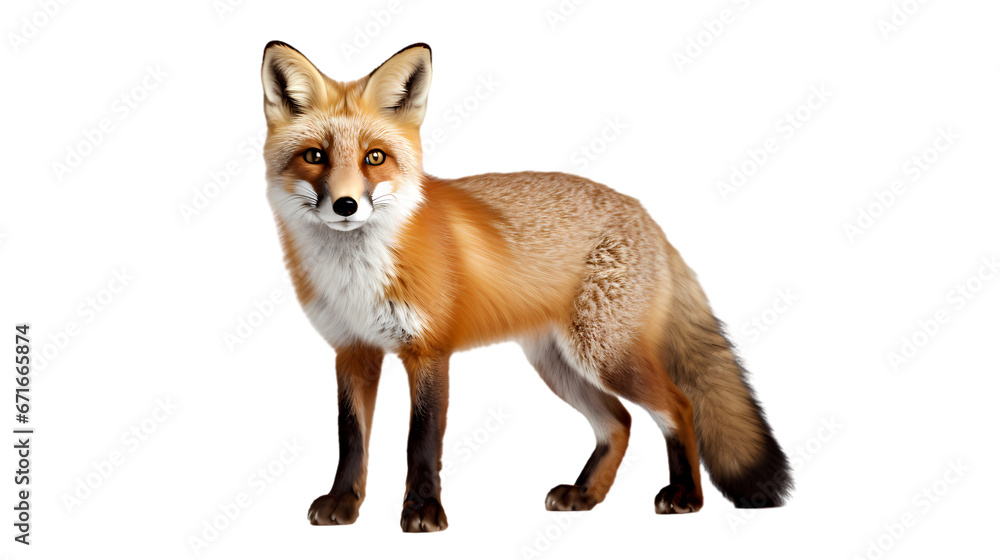 Fox on transparent background Fox on transparent background