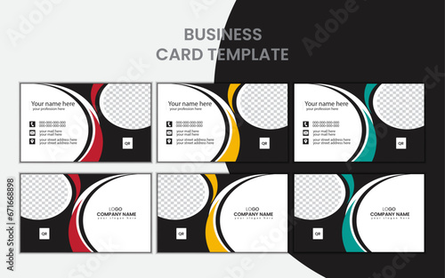 simple business card design template.