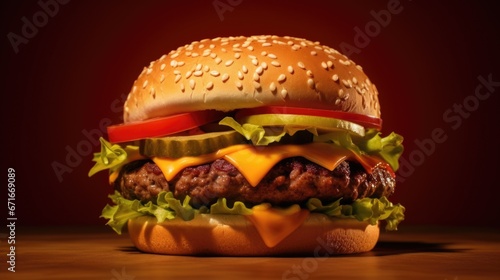 an hamburger
