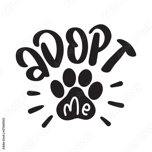 Inspiring Creative Motivation Quote Poster Template About Pet Rescue. Pet Vector Typography Banner Design for Poster, Sticker, Tote Bag, T-Shirt Design