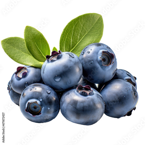 tasty dark blue blueberries isolated