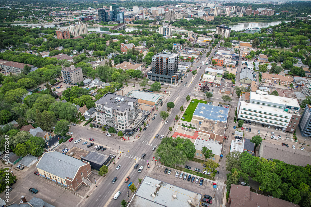 Obraz premium Broadway Avenue Aerial