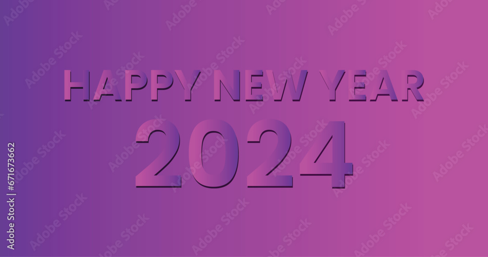 happy new year 2024 banner