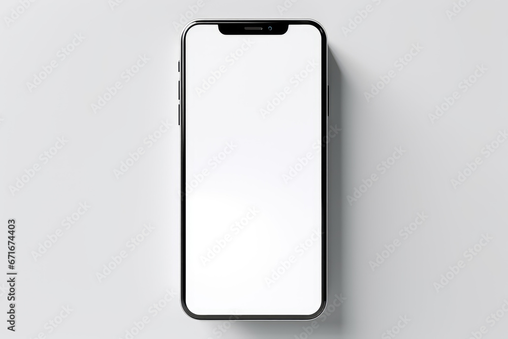 Sleek and Minimal Phone with Empty Display Sleek and Minimal Phone with Empty Display