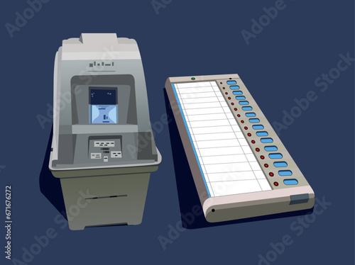 Voting Machine with VVPAT for election