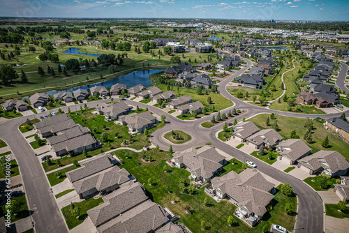 Aerial of the Willows Neighborhood in Saskatoon