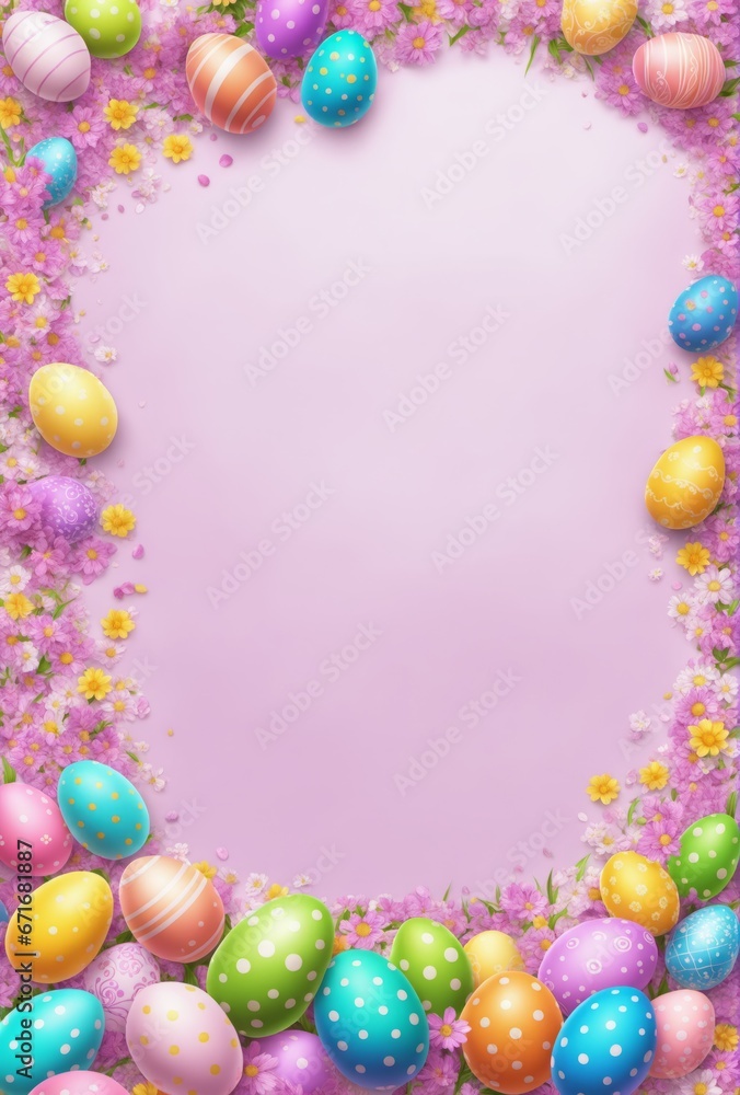easter eggs border easter eggs border