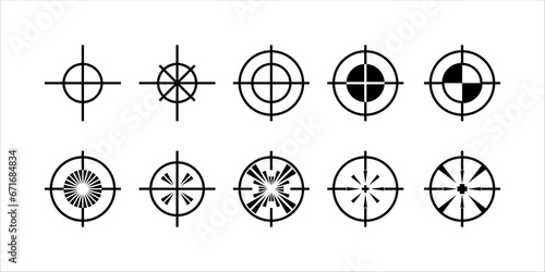 Vector of target pointer symbol for sniper