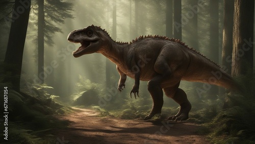  The vicious dinosaur was a clue in the mystery case. It had been seen near the crime scene, with other evidence © Jared