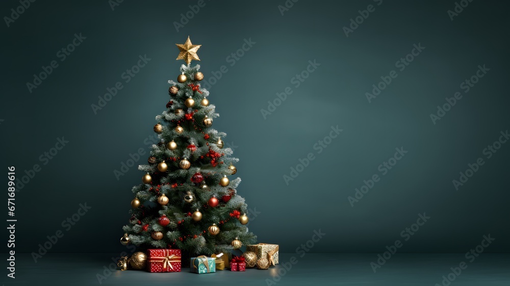 sapin de noël, généré par IA sapin de noël, généré par IA