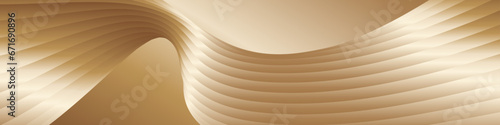 Wavy golden parallel gradient lines, ribbons, silk. Golden with shades of yellow background, banner, poster. eps vector