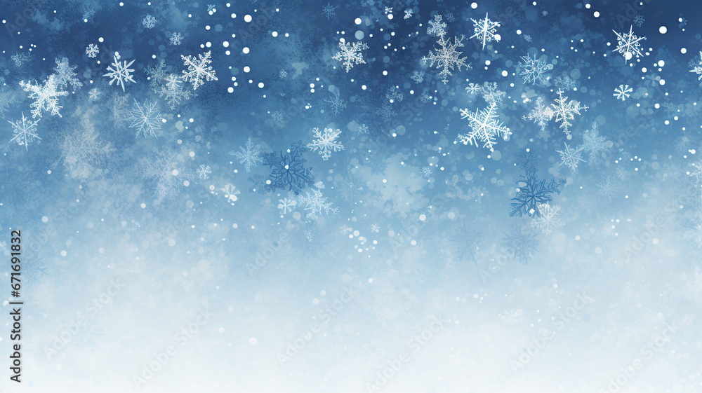 celebrate christmas invitation card snow flakes background