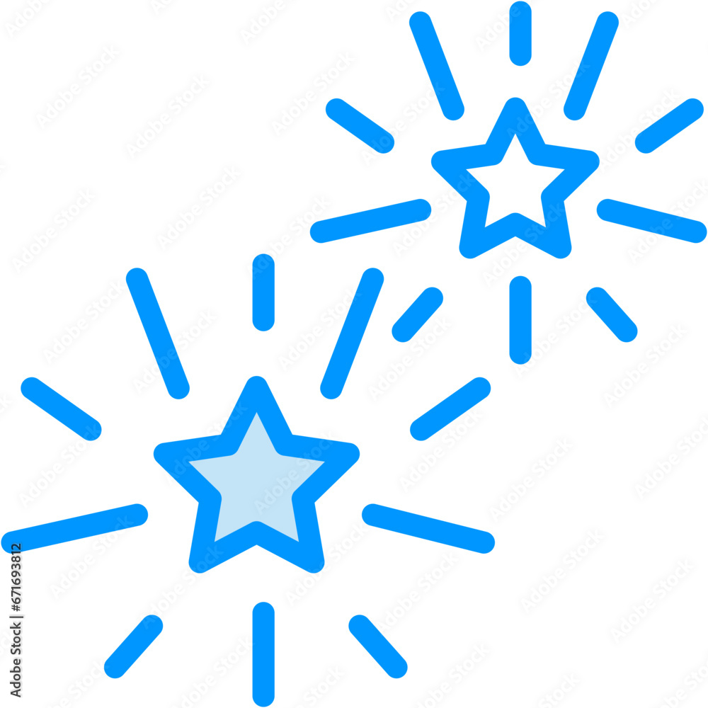 Obraz premium fireworks vector design icon .svg