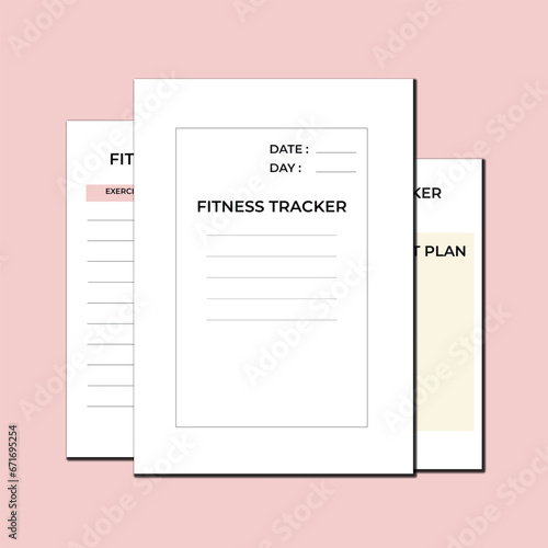 Fitness tracker planner