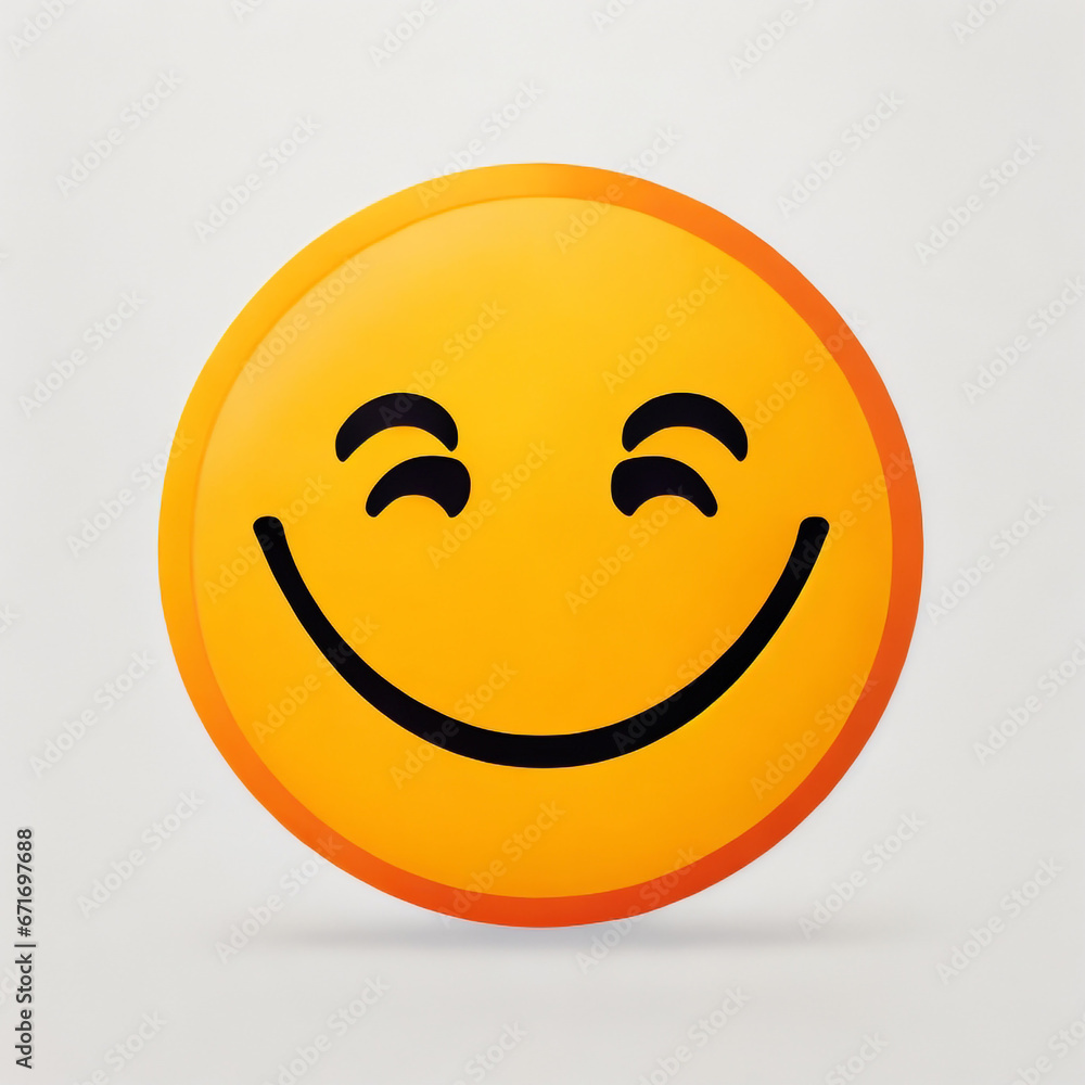 Fototapeta premium happy smiley face Icon