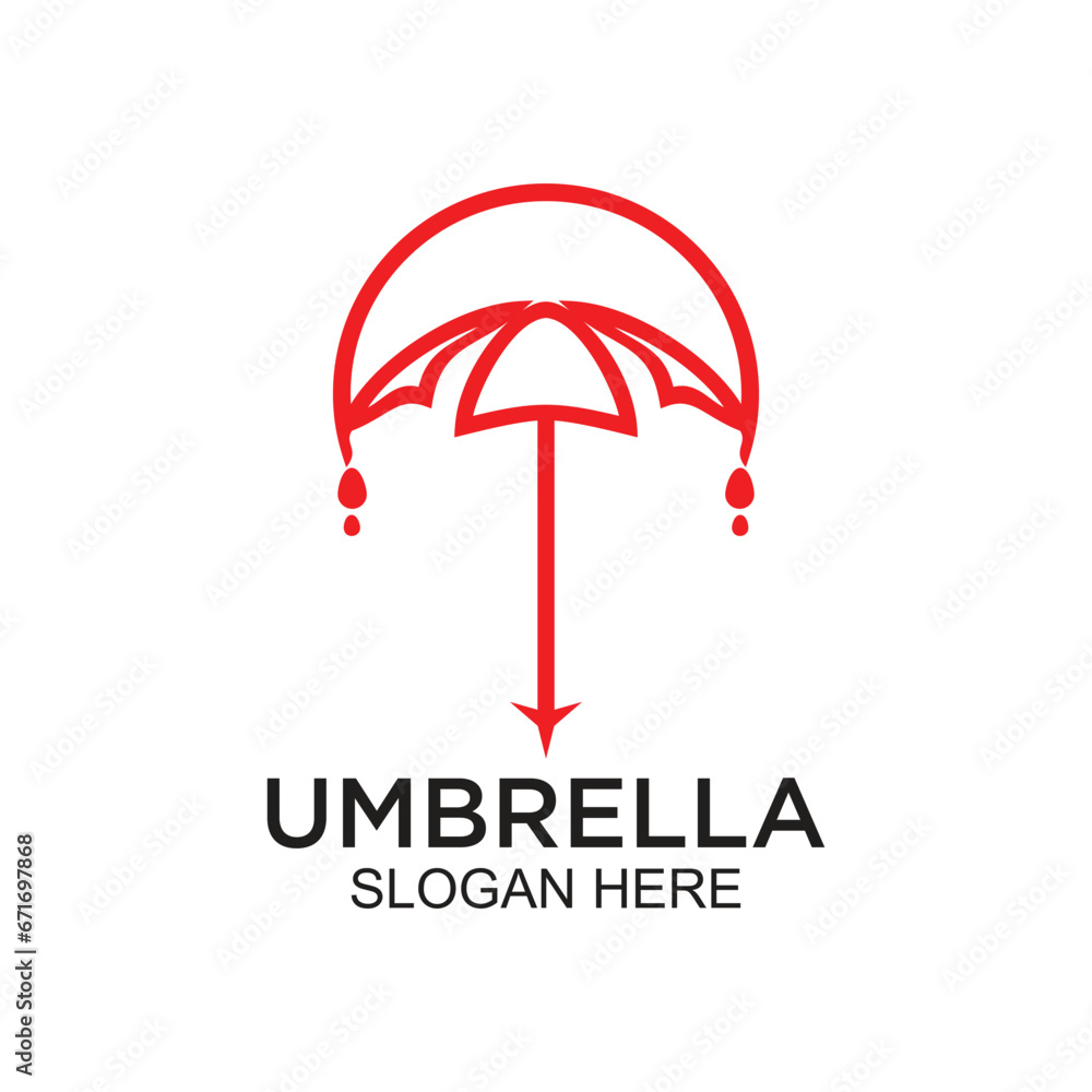 Umbrella logo design simple concept Premium Vector Umbrella logo design simple concept Premium Vector