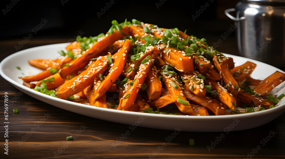 Beautiful tasty french fries illustration Beautiful tasty french fries illustration