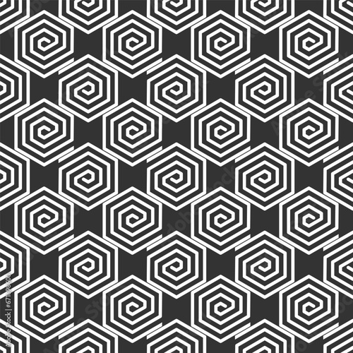 Vector seamless pattern. Geometric abstract background, fine lines. Stock monochrome texture.
