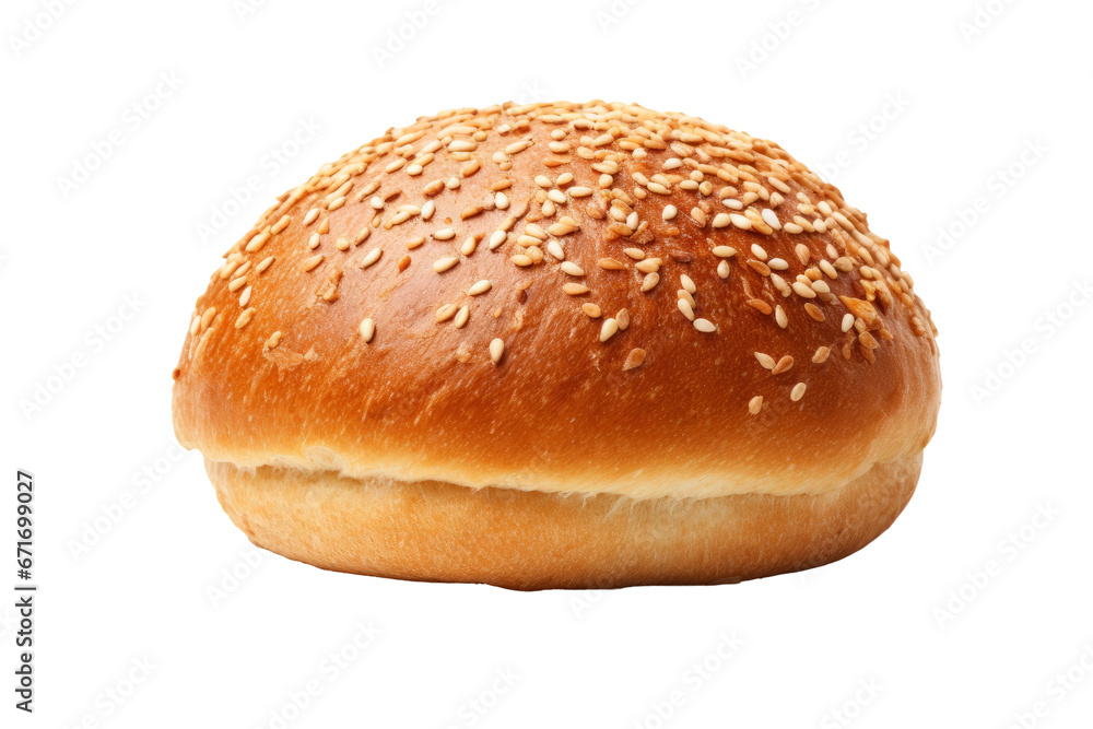 hamburger bread isolated