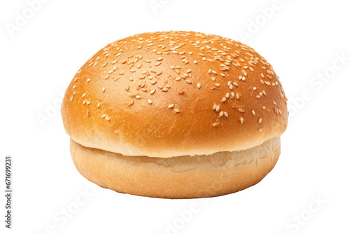 hamburger bread isolated