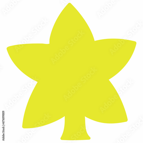 Yellow star for the holiday.