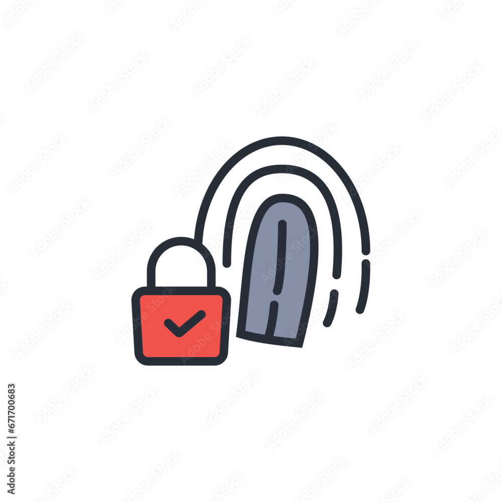 fingerprint icon. vector.Editable stroke.linear style sign for use web design,logo.Symbol illustration. fingerprint icon. vector.Editable stroke.linear style sign for use web design,logo.Symbol illustration.