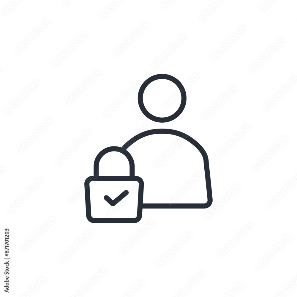 security icon. vector.Editable stroke.linear style sign for use web design,logo.Symbol illustration. security icon. vector.Editable stroke.linear style sign for use web design,logo.Symbol illustration.