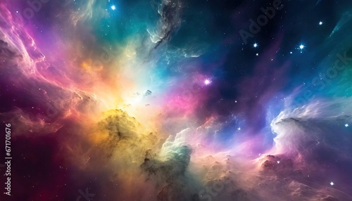 Space of night sky with cloud and stars. © Transparent png