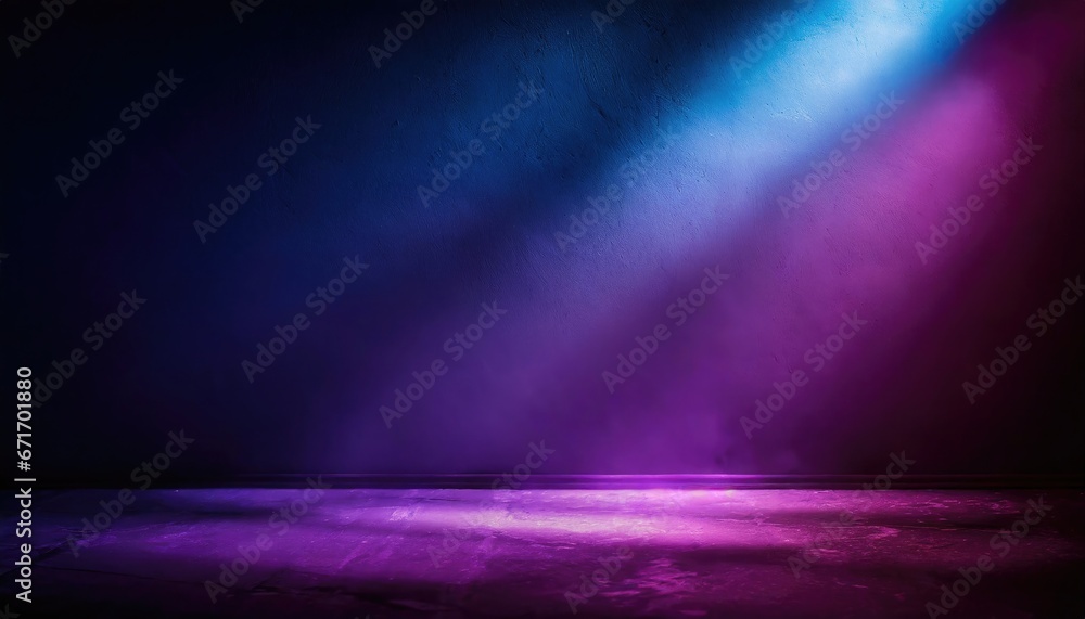 Purple empty room studio gradient used for background and display your product