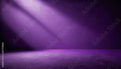 Empty vivid purple color studio table room background ,product display with copy space for display of content design.Banner for advertise product on website photo