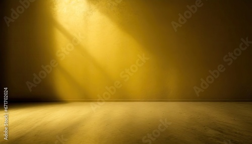 yellow background abstract with Gradient in empty room studio, Yellow empty room studio gradient used for background, yellow background studio with shine use for product shooting. Orange background.