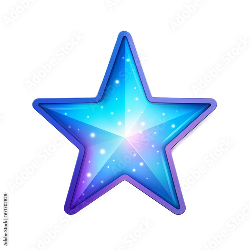 abstract blue star