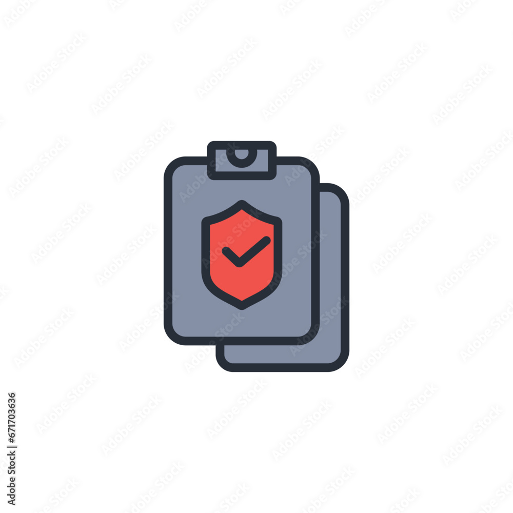 security policy icon. vector.Editable stroke.linear style sign for use web design,logo.Symbol illustration. security policy icon. vector.Editable stroke.linear style sign for use web design,logo.Symbol illustration.