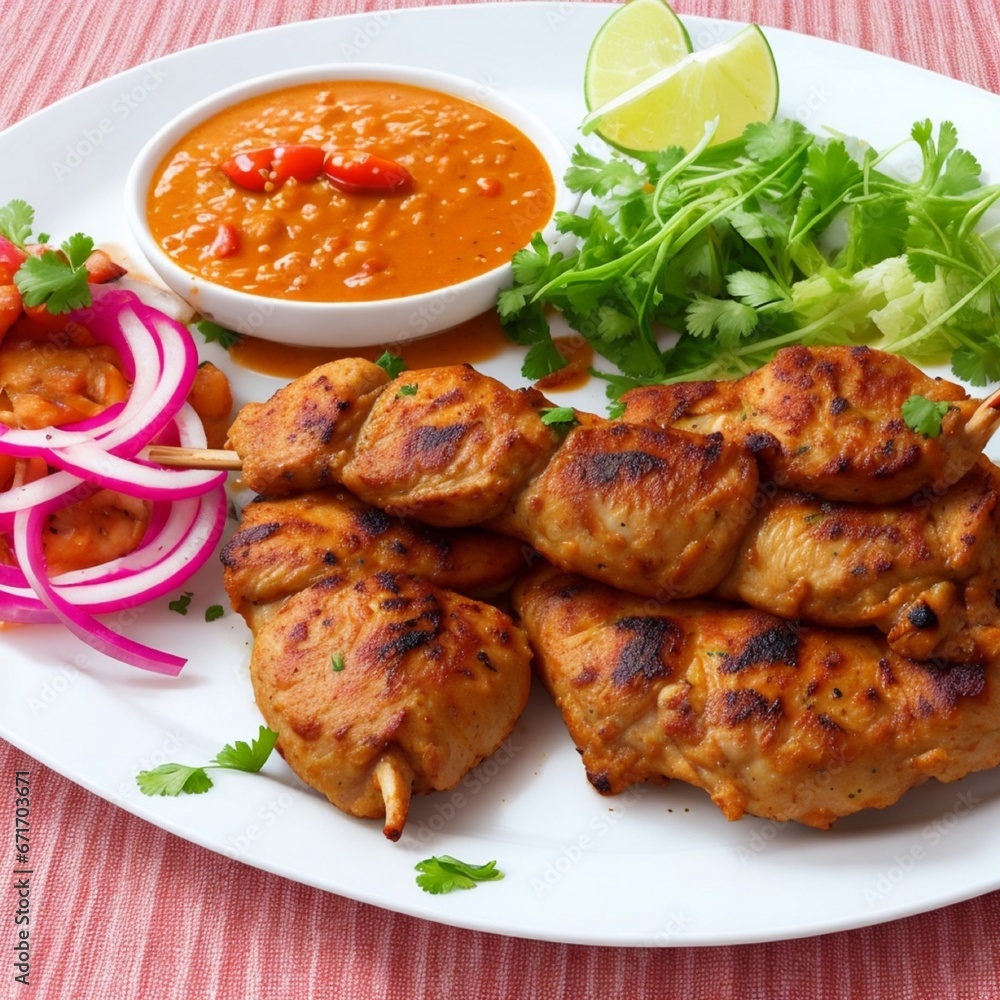grilled wings with vegetables grilled wings with vegetables