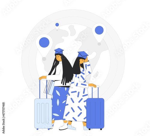 International exchange student. Graduate immigration path.