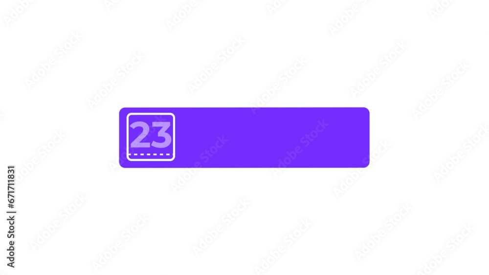 23 DAY LEFT Countdown Animated icon. Alpha matte with transparent background 4K resolution. 23 DAY LEFT Countdown Animated icon. Alpha matte with transparent background 4K resolution.