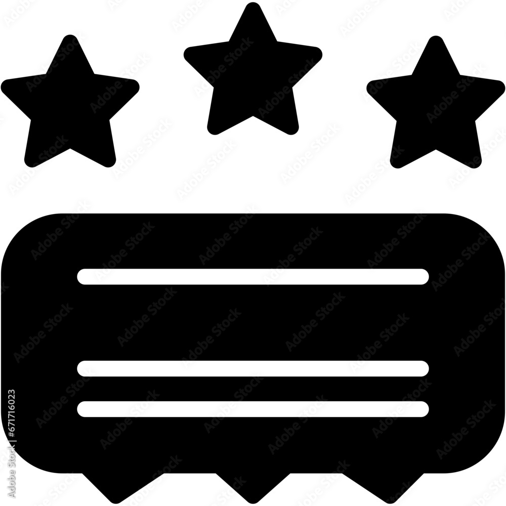 Obraz premium Testimonial vector design icon . svg