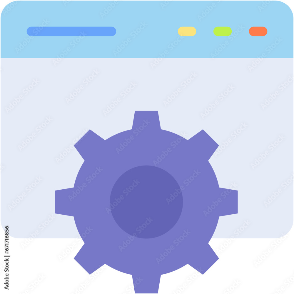 Website Settings vector design icon . svg Website Settings vector design icon . svg