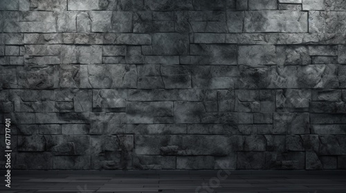 Grey wall as background.Generative AI