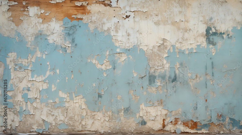old wall background with paint peeling, flaking, coming off old wall background with paint peeling, flaking, coming off