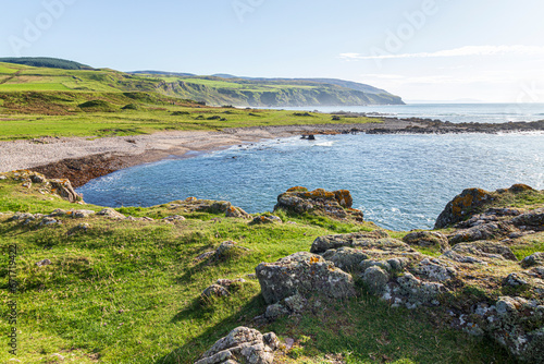 The beach next to Uisaed Point, Machrihanish on the Kintyre Peninsula, Argyll & Bute, Scotland UK