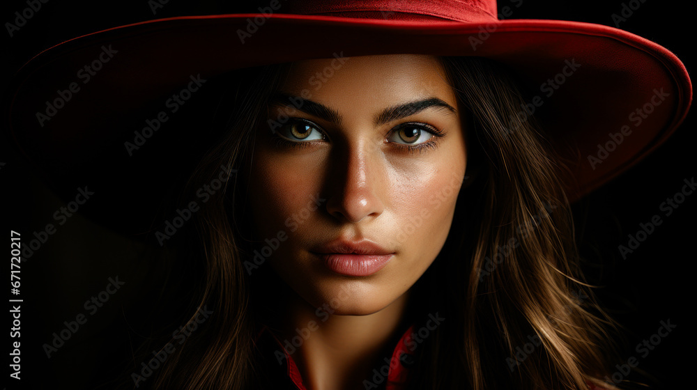 Beautiful Mysterious Woman with a Hat Wallpaper Cover Background Digital Art Card Magazine Beautiful Mysterious Woman with a Hat Wallpaper Cover Background Digital Art Card Magazine